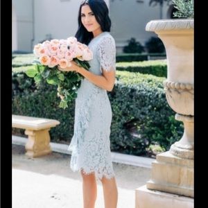 ISO Rachel Parcell Blue Lace Ruffle Dress. Size L or XL